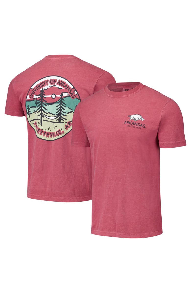 IMAGE ONE Unisex Cardinal Arkansas Razorbacks Scenic Comfort Colors T-Shirt, Main, color,