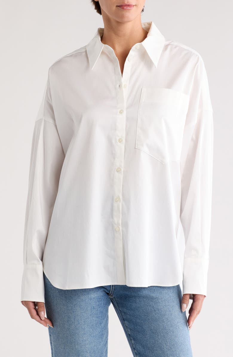 Ted Baker London Dyloh Oversized Button-Up Shirt, Main, color, 