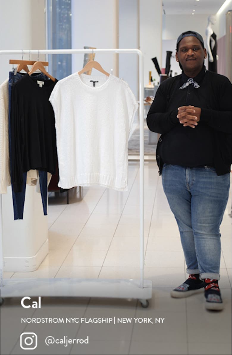 Short Sleeve Organic Cotton Sweater, sales video thumbnail