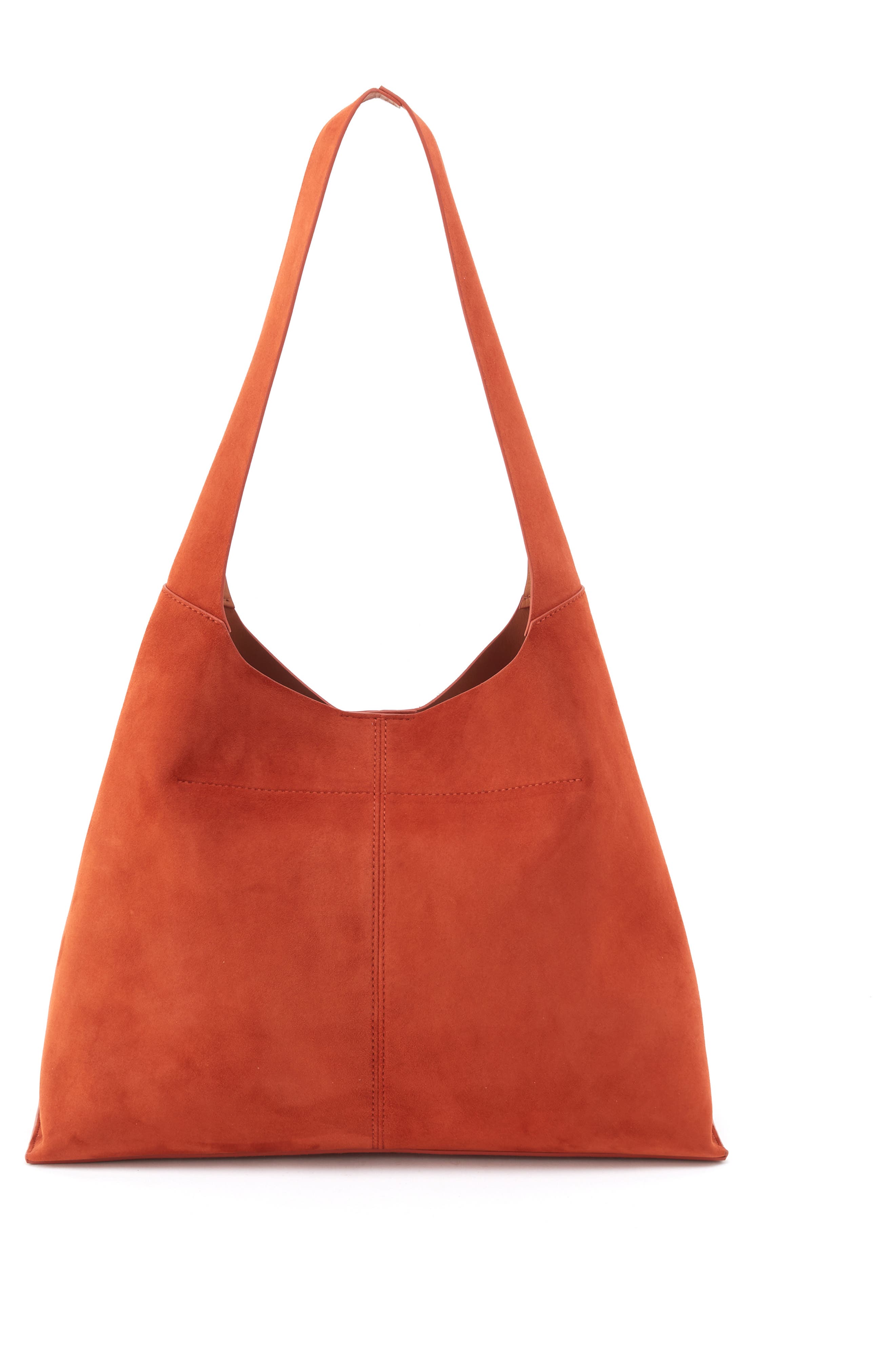 HOBO Large Joni Leather Shoulder Bag, Alternate, color, Cognac