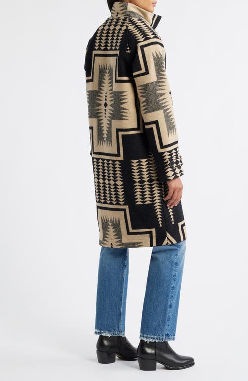 Pendleton Timberline Virgin Wool Blend Blanket Coat In Multi