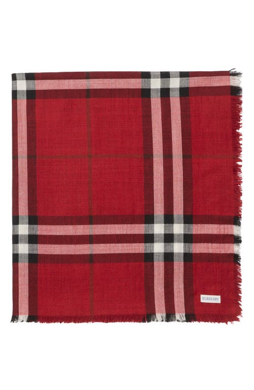 Burberry Wide Check Wool Scarf In Multi