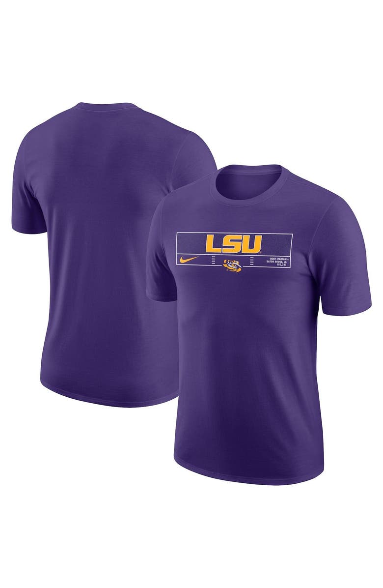 Nike Men's Nike Purple LSU Tigers Wordmark Stadium T-Shirt, Alternate, color, 