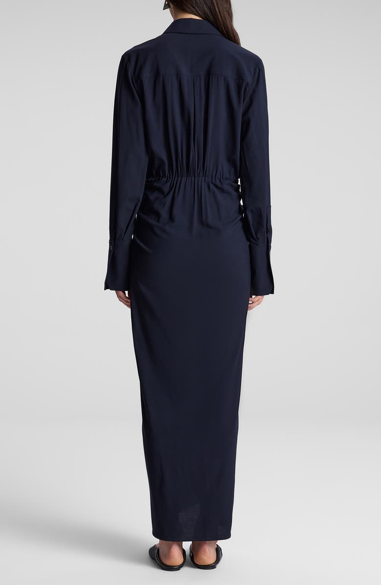 A.L.C. Mila Long Sleeve Wool Shirtdress, Alternate, color, 