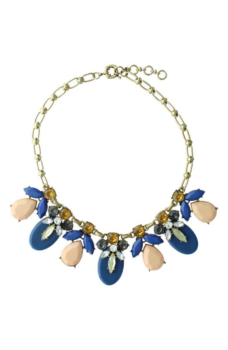 OLIVIA WELLES Dina Stone Necklace, Main, color, Gold / Blue / Peach