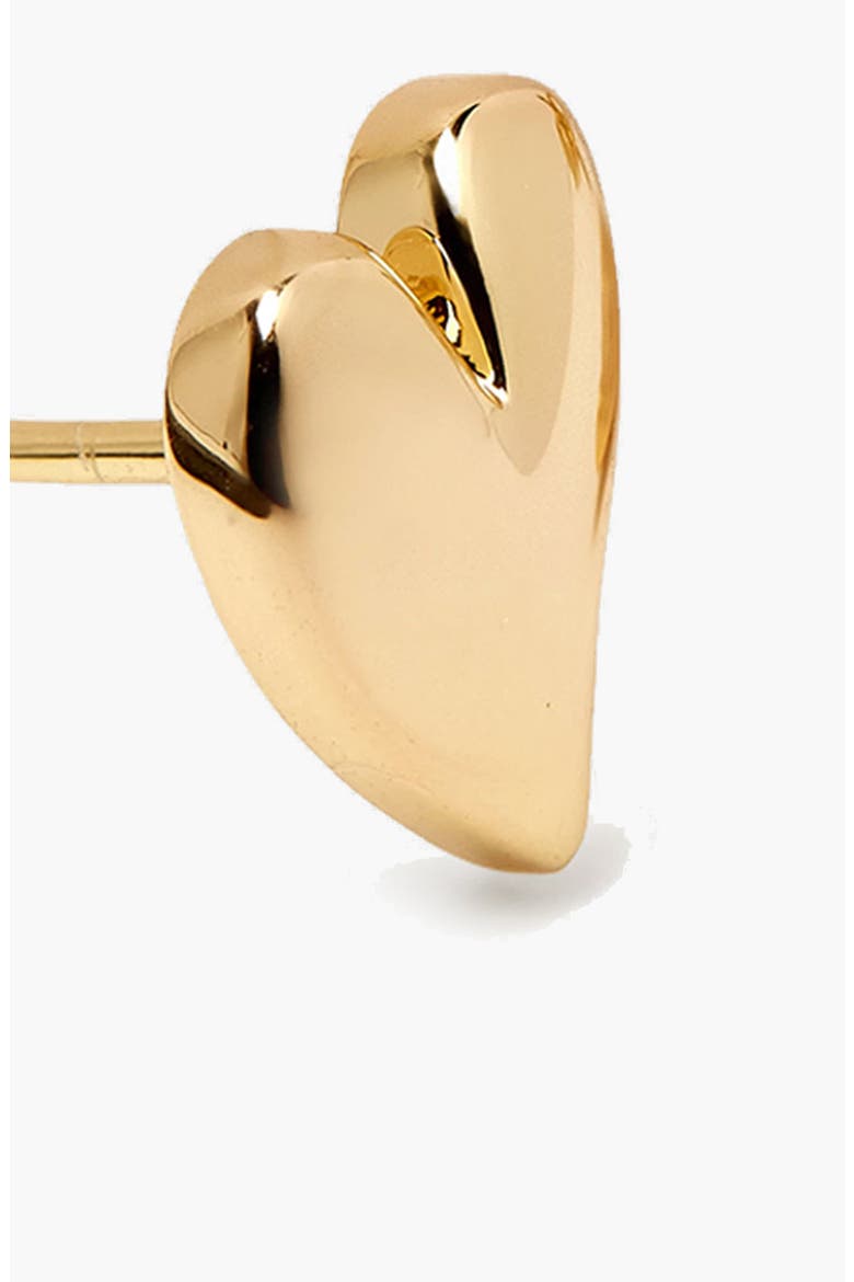 Mini Heart Stud Earrings, Alternate, color, Gold