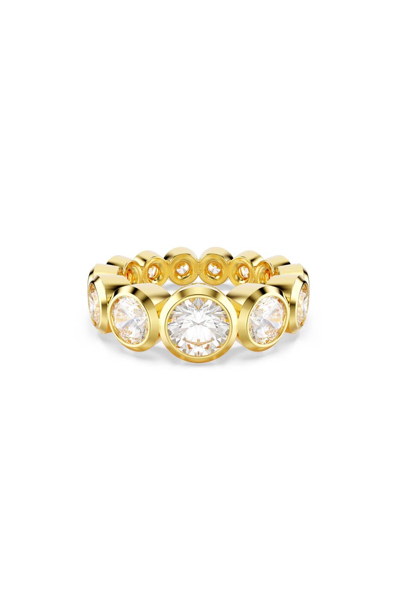 Swarovski Imber Crystal Graduated Eternity Ring, Main, color, White/ Gold