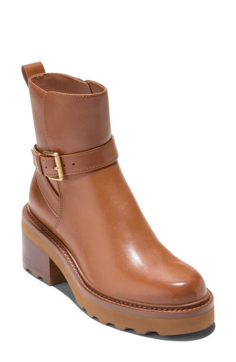 Solene Lug Buckle Bootie