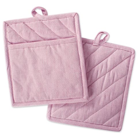 Solid Chambray Potholder Set/2