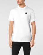 PHILIPP PLEIN T-Shirt Round Neck Ss Strass Gothic Plein Men
