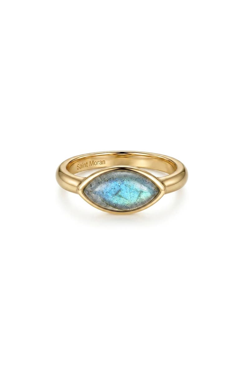 Labradorite Marquise Ring, Alternate, color, GREEN/ GOLD