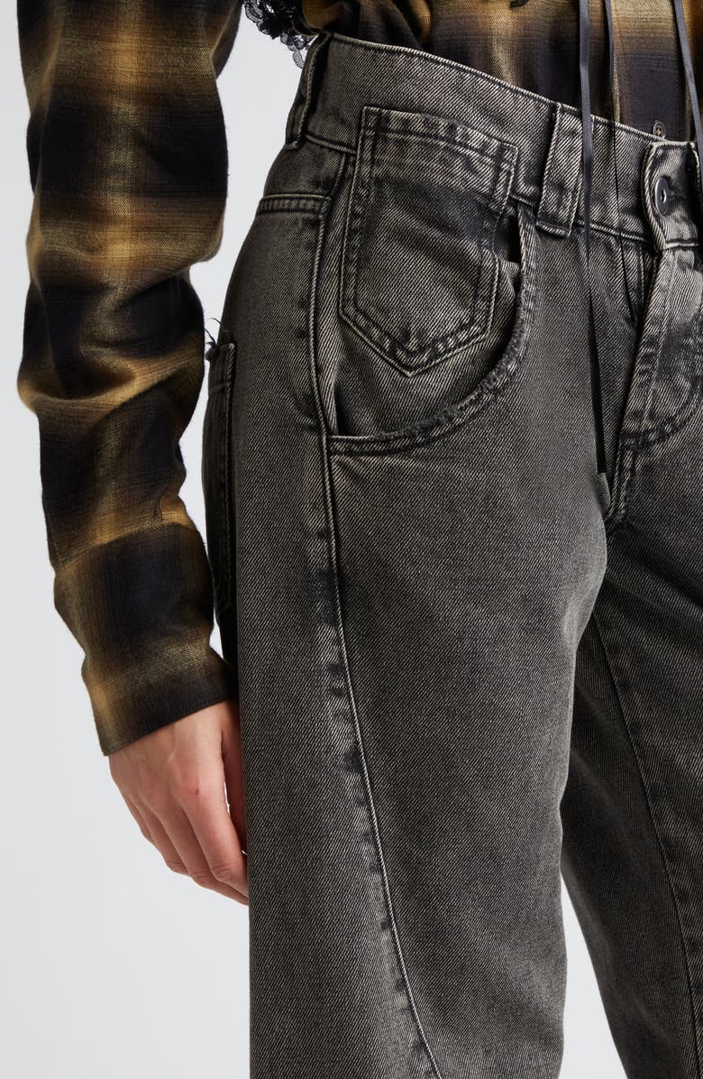 Vaquera Twisted Seam Wide Leg Jeans, Alternate, color, 