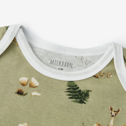 Milkbarn Organic Cotton One Piece In Green