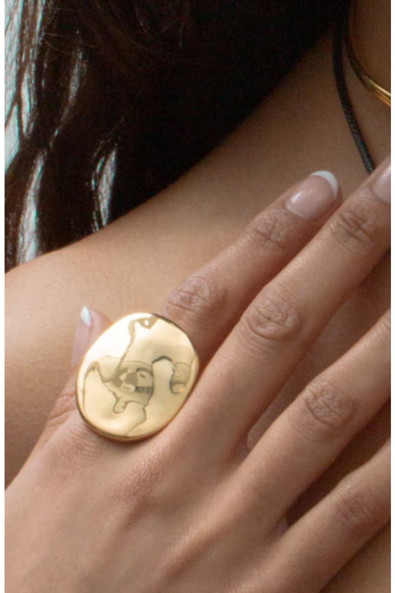 Waverly Oval Ring, Alternate, color, GOLD