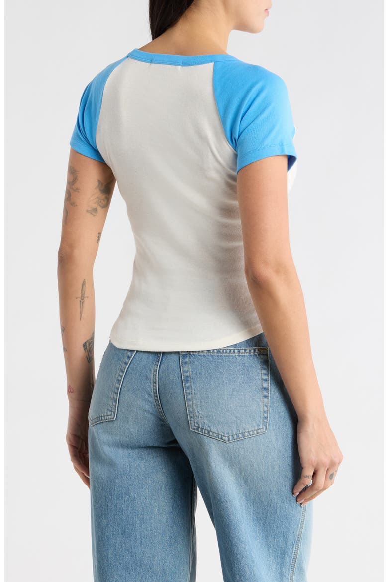 Short Raglan Sleeve T-Shirt, Alternate, color, MARSHMALLOW
