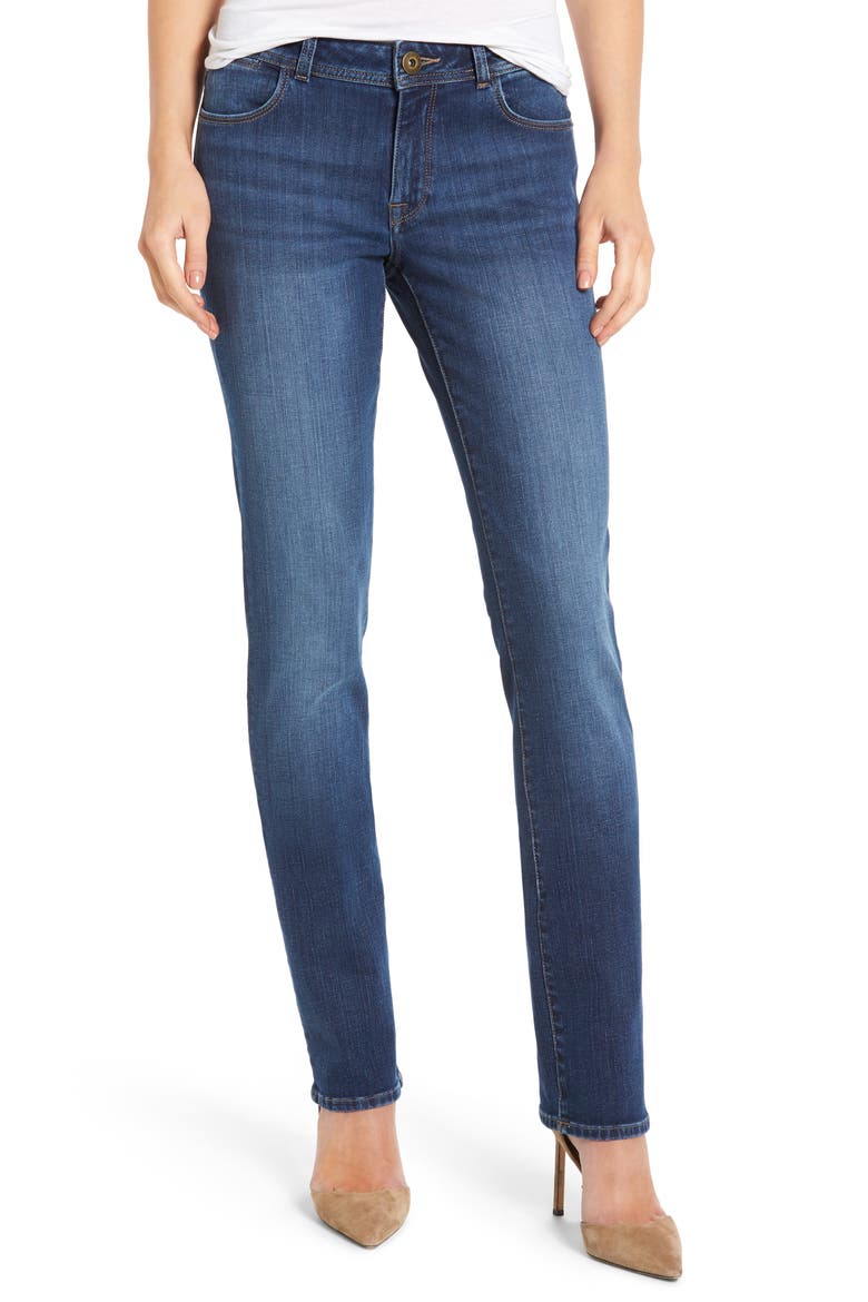 Coco Curvy Straight Leg Jeans, Main, color, PACIFIC
