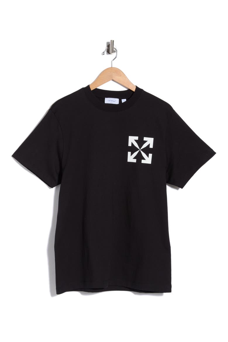 Single Arrow Slim Graphic T-Shirt, Alternate, color, BLACK