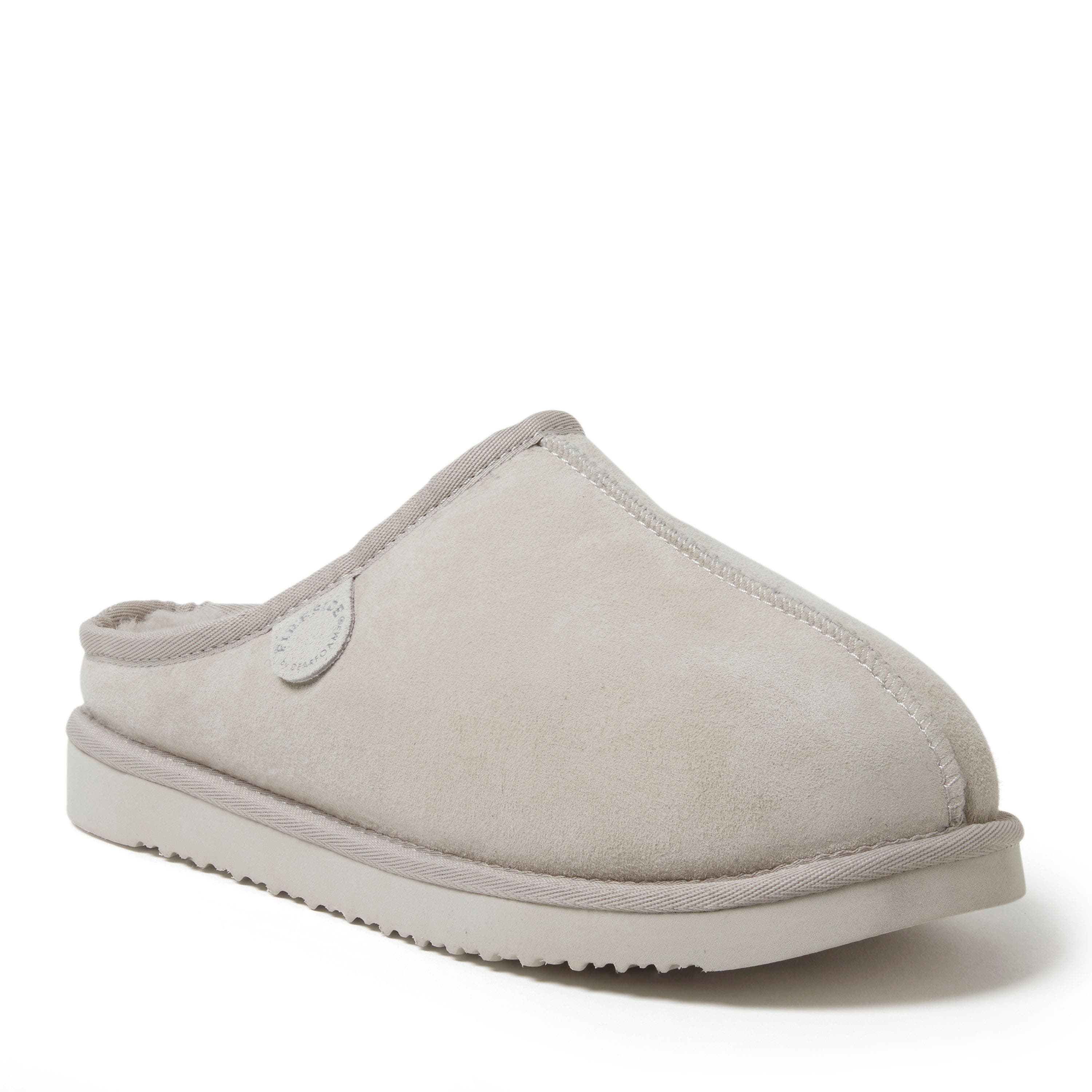 DEARFOAMS Fireside Grafton Genuine Shearling Clog Slipper in Bone 