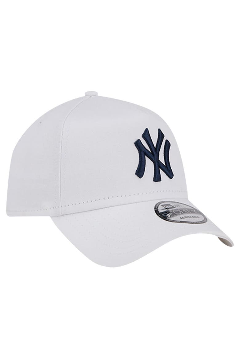 Men's New Era White New York Yankees TC A-Frame 9FORTY Adjustable Hat, Alternate, color, White