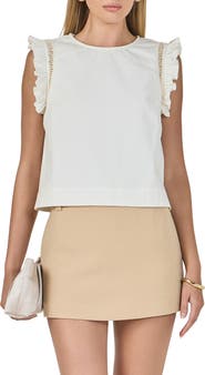 Endless Rose Embroidered Detail Cotton Top