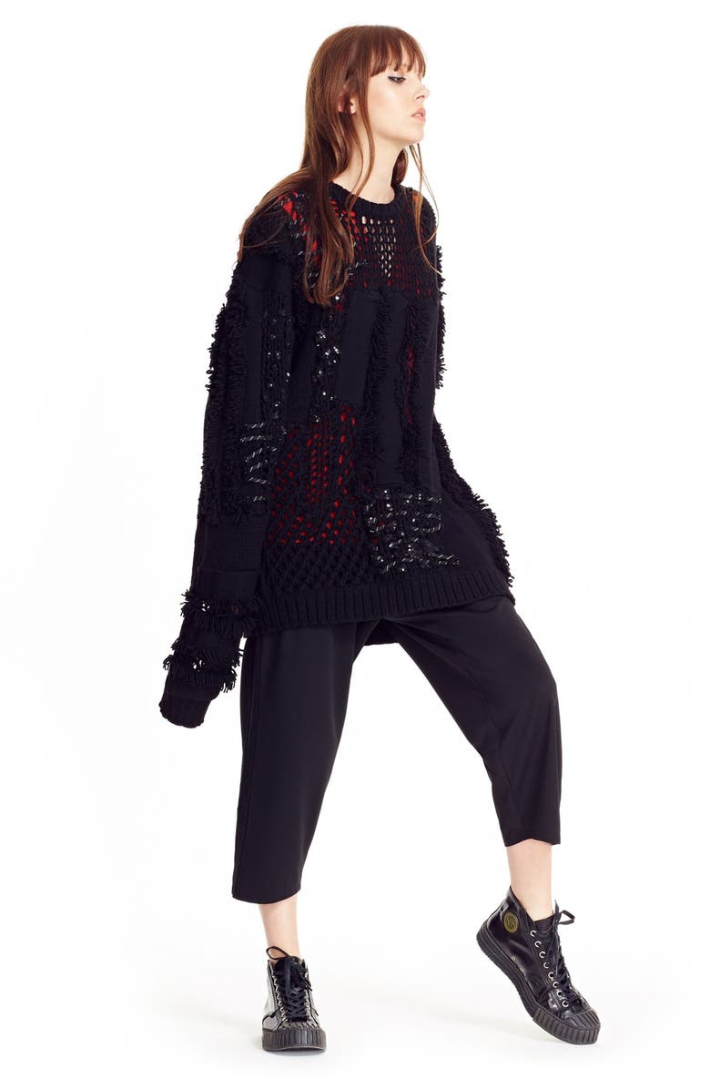 Koché Crop Pants, Alternate, color, 