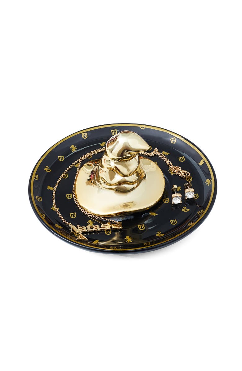 HARRY POTTER Ceramic Trinket Tray Jewelry Organizer, Alternate, color, Metallic Gold