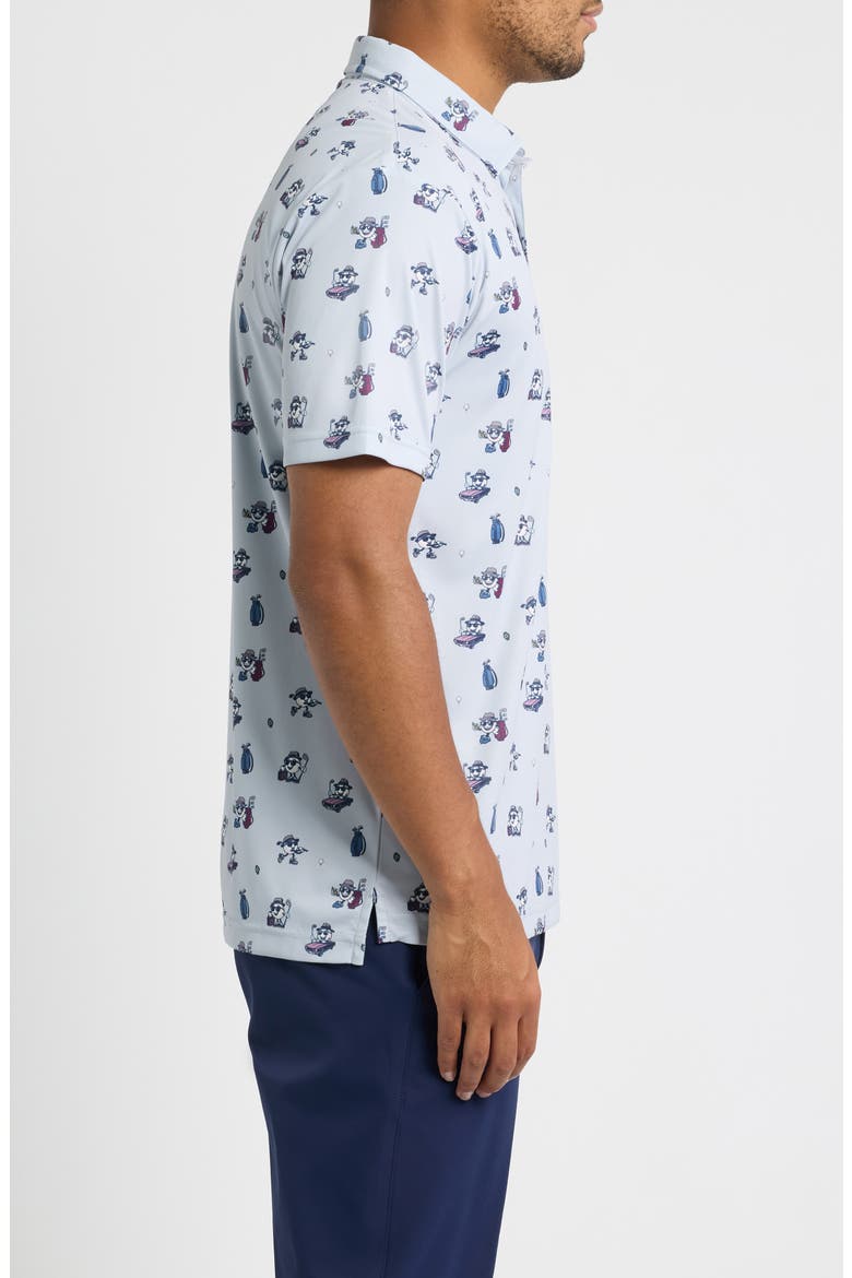 Fedora Performance Golf Polo, Alternate, color, GLACIER