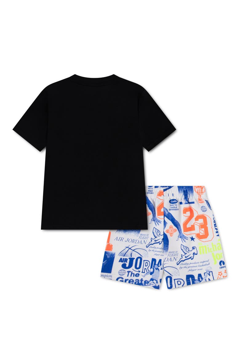 Kids' Sports Club T-Shirt & Shorts Set, Alternate, color, 001WHITE