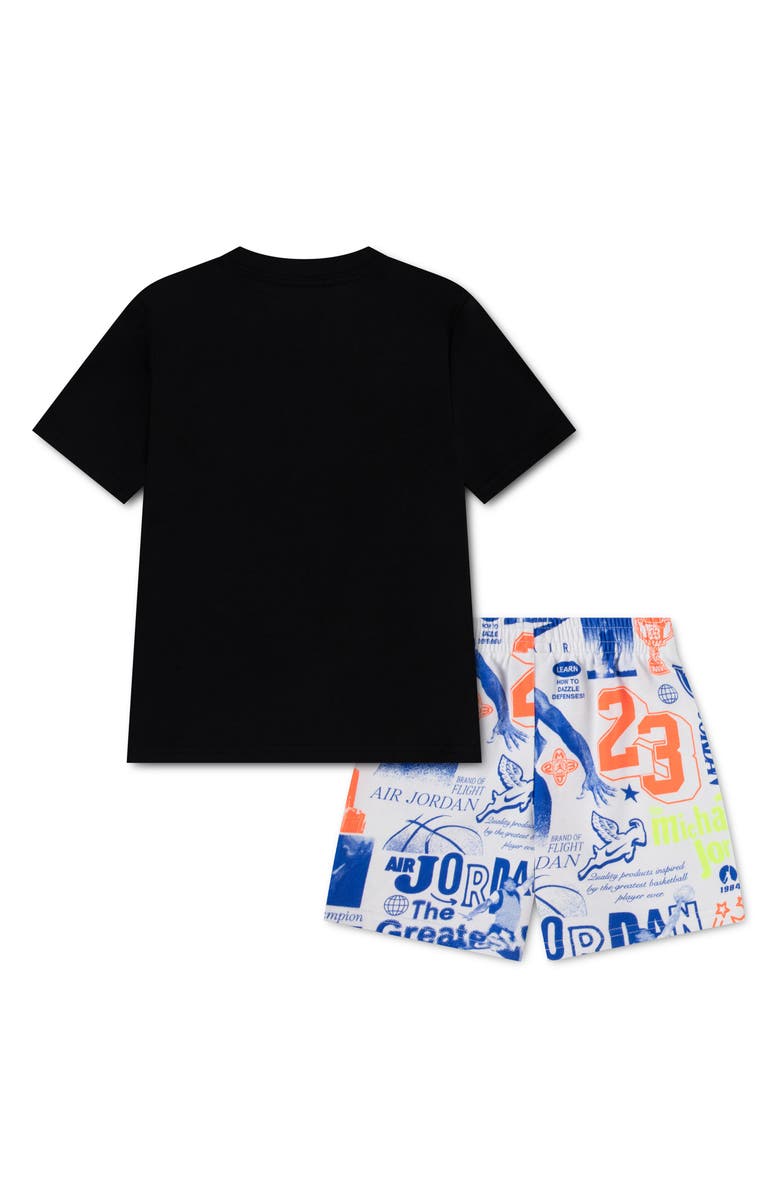 Jordan Kids' Sports Club T-Shirt & Shorts Set, Alternate, color, White/ Black