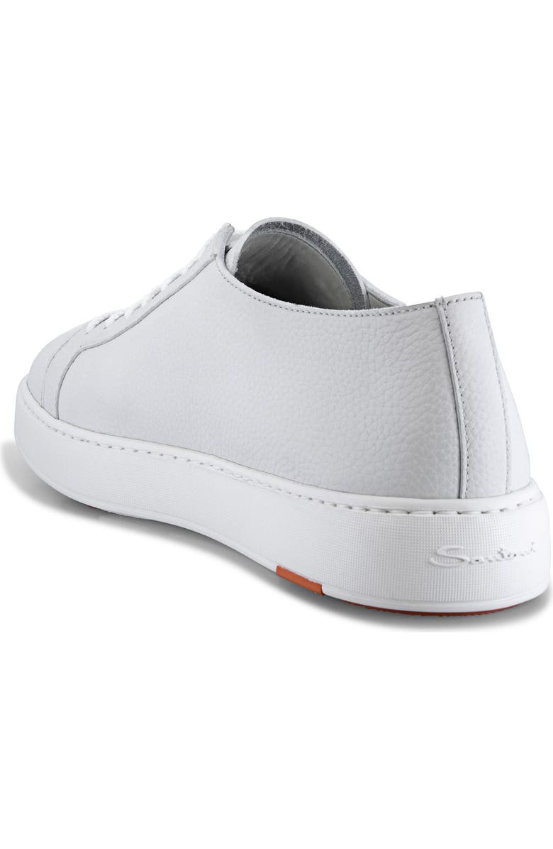 Santoni Biking Low Top Sneaker, Alternate, color, White