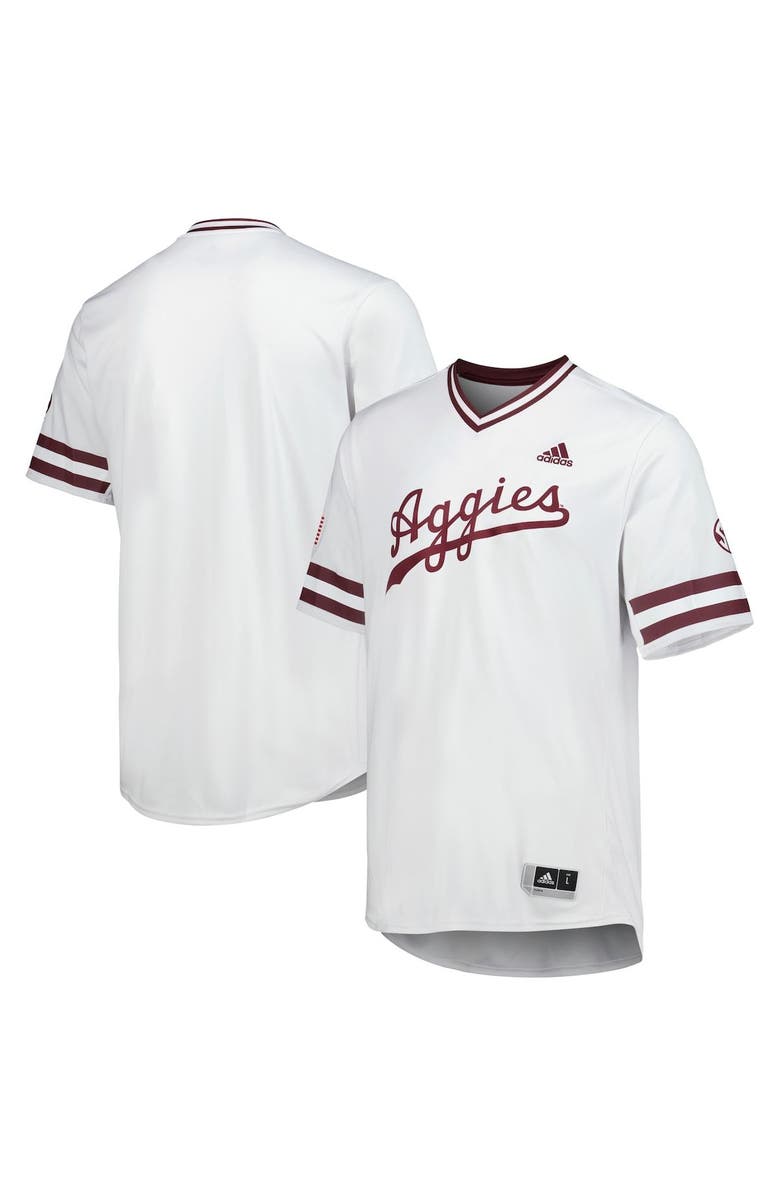 adidas Men's adidas White Texas A&M Aggies Replica Baseball Jersey, Alternate, color,