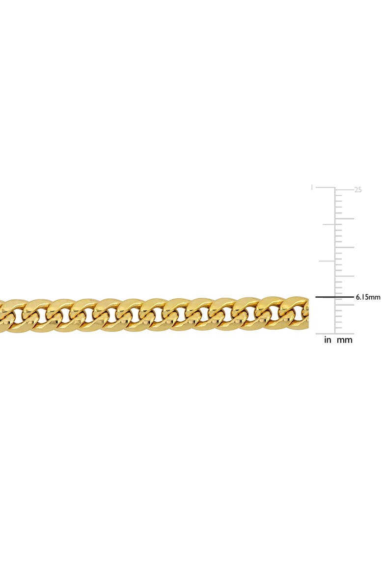Miami Cuban Link Chain Bracelet 10k Gold, Alternate, color, Yellow Gold