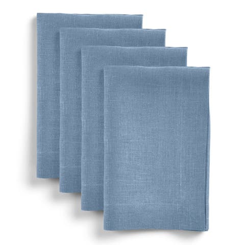 Linen Dinner Napkins Set of 4, 20 x 20 Inch for Dining Table, Holiday and Everyday Table Decor - Diana