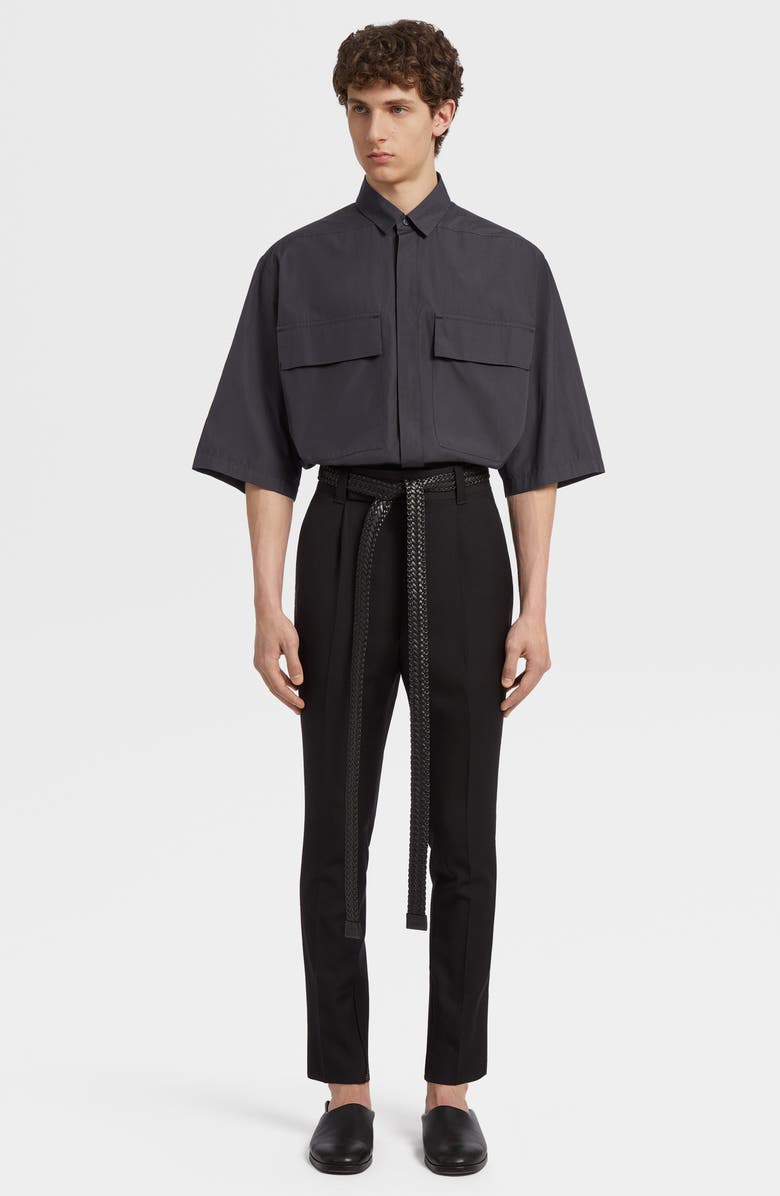 Fear of God x Ermenegildo Zegna Oversized Short Sleeve Shirt, Alternate, color,