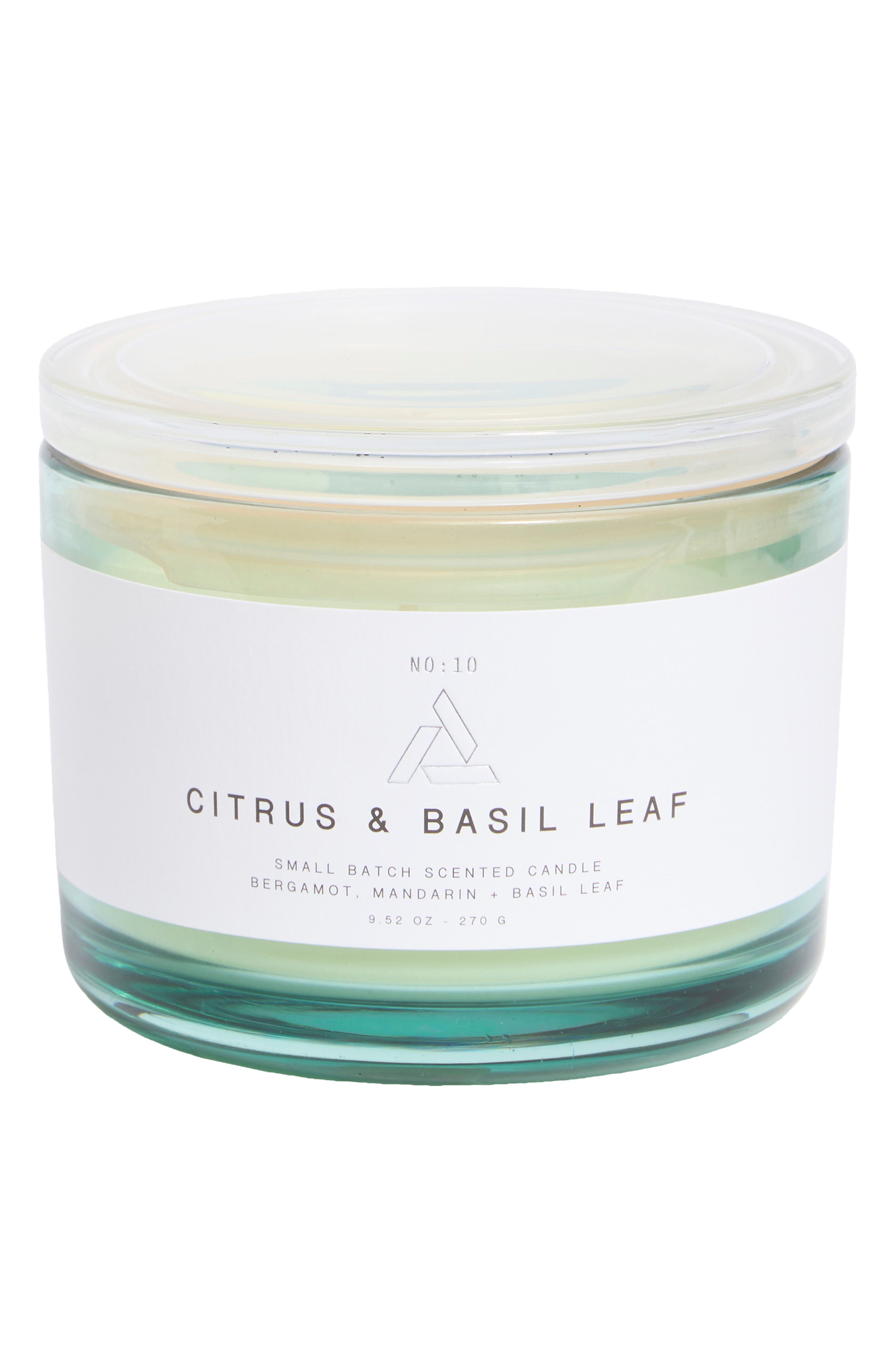 PORTOFINO CANDLES Citrus & Basil Leaf Jar Candle