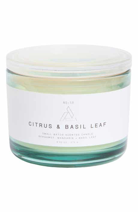 PORTOFINO CANDLES Citrus & Basil Leaf Jar Candle