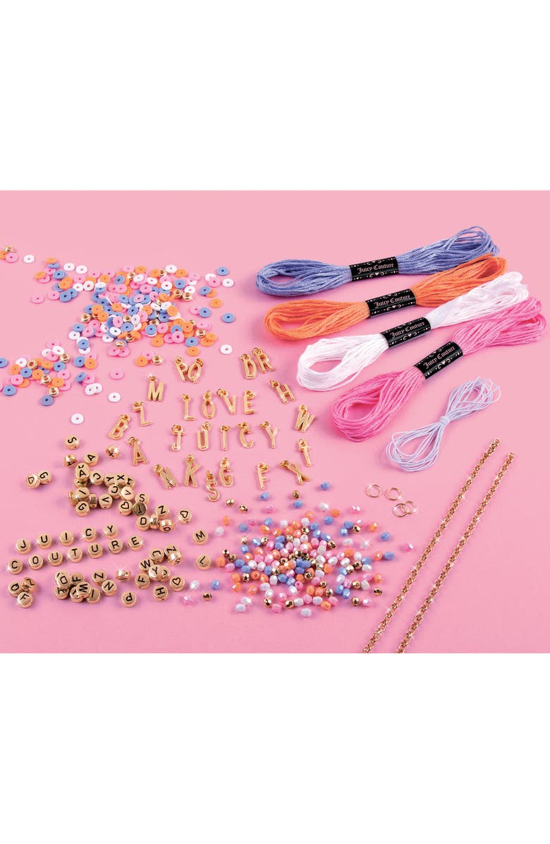 Juicy Couture Love Letters Bracelets Kit Create 8 Unique Charm Bracelets, Alternate, color, Multicolored