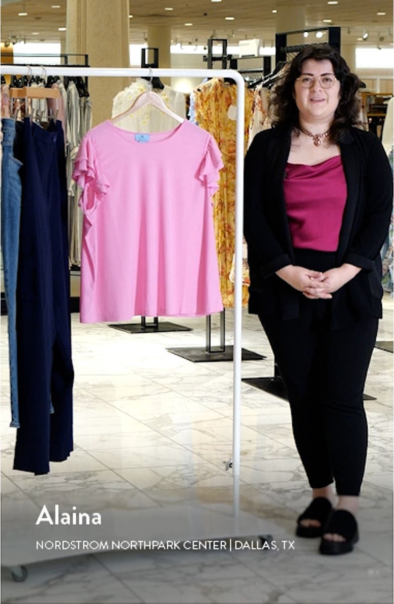 Double Ruffle Knit Top, sales video thumbnail