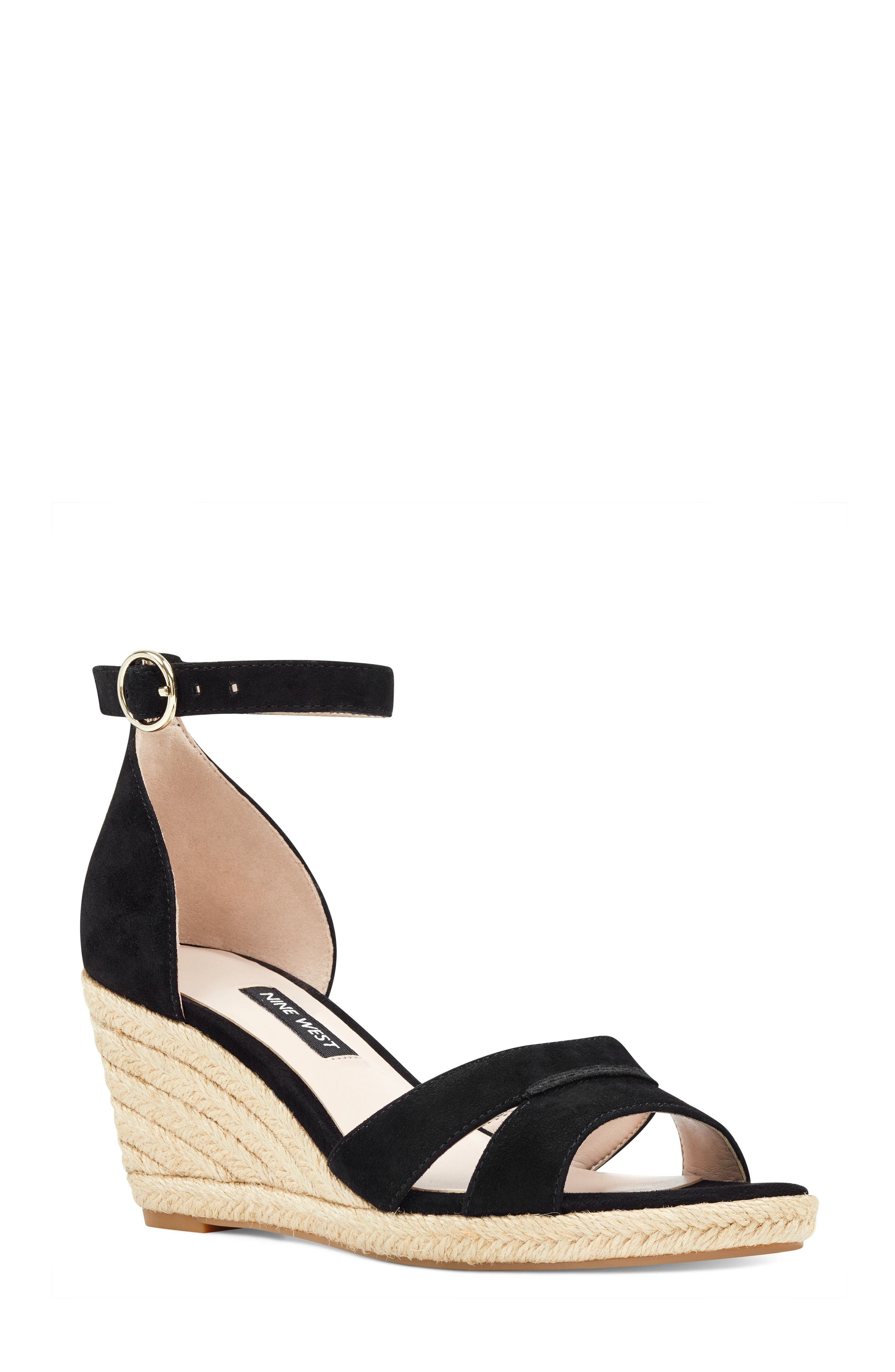 Nine West Jeranna Espadrille Wedge Sandal, Main, color, 