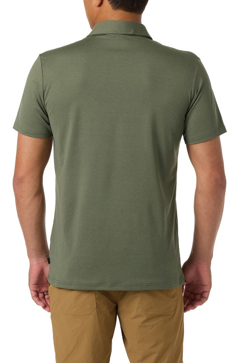 O'Neill TRVLR UPF Performance Polo, Alternate, color, Heather Dark Olive