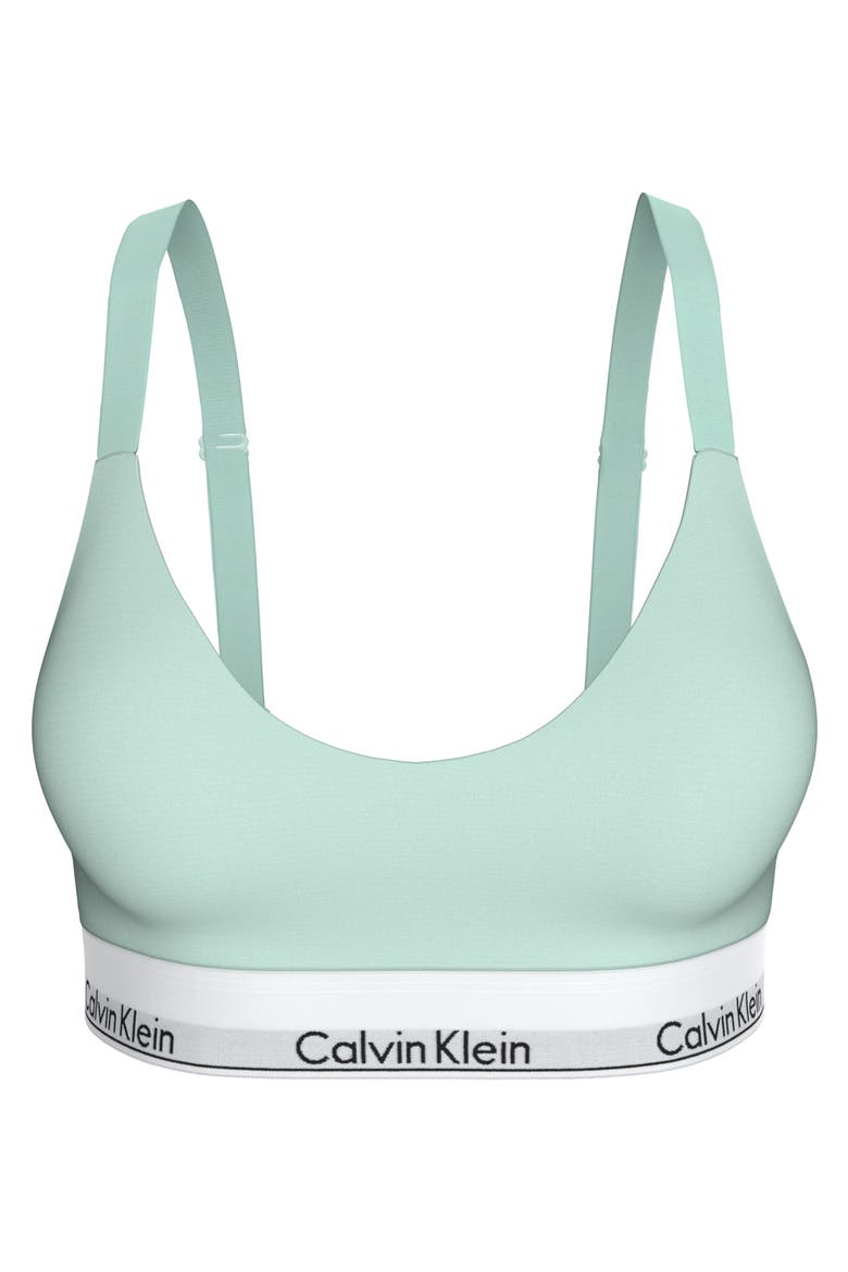 Icon Cotton Blend Bralette, Alternate, color, FEEL THE MINT