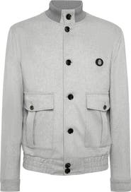 BILLIONAIRE Cashmere Wool Bomber Jacket Men