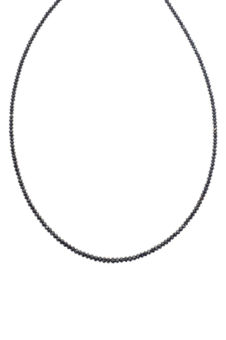 Black Diamond Beaded Necklace, Main, color, BLACK DIAMOND