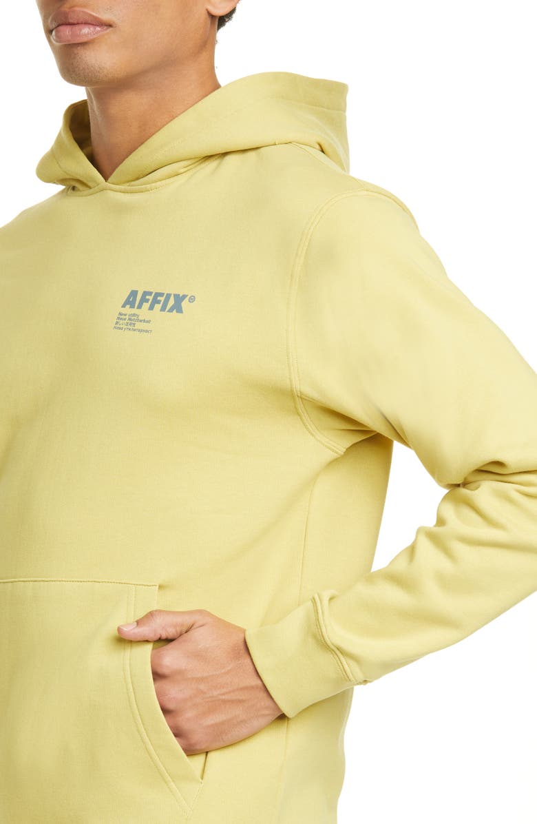 AFFXWRKS AFFIX Logo Print Cotton Hoodie, Alternate, color, 