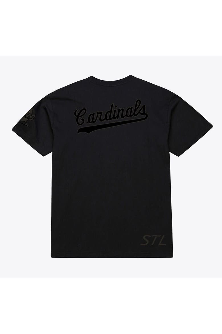 Men Mitchell & Ness Black St. Louis Cardinals Cooperstown Collection Phantom T-Shirt, Alternate, color, Black