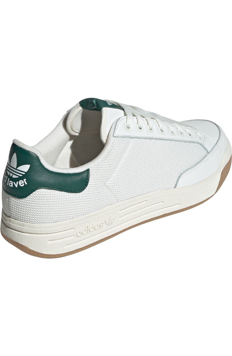 adidas Rod Laver Vintage Sneaker, Alternate, color, White/ White/ Collegiate Green
