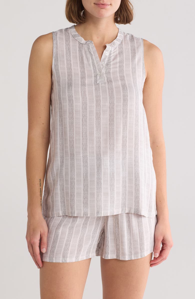 Jones New York Stripe Sleeveless Short Pajamas, Main, color, 