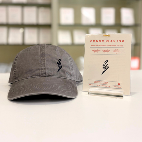 Conscious Ink Lightning Bolt Access Cap + Ink In Brown