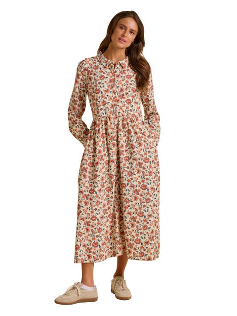 Bella Long Sleeve Shirt Midi Dress