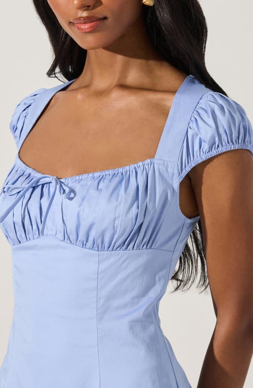 ASTR ASTR THE LABEL POPLIN FIT & FLARE DRESS